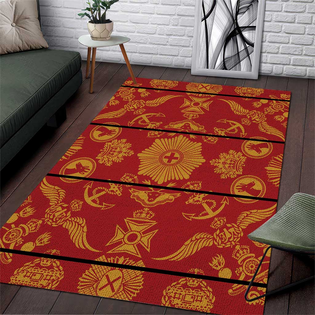 Basotho Blanket Area Rug Lesotho Seanamarena Kharetsa Royal Red - African Pride