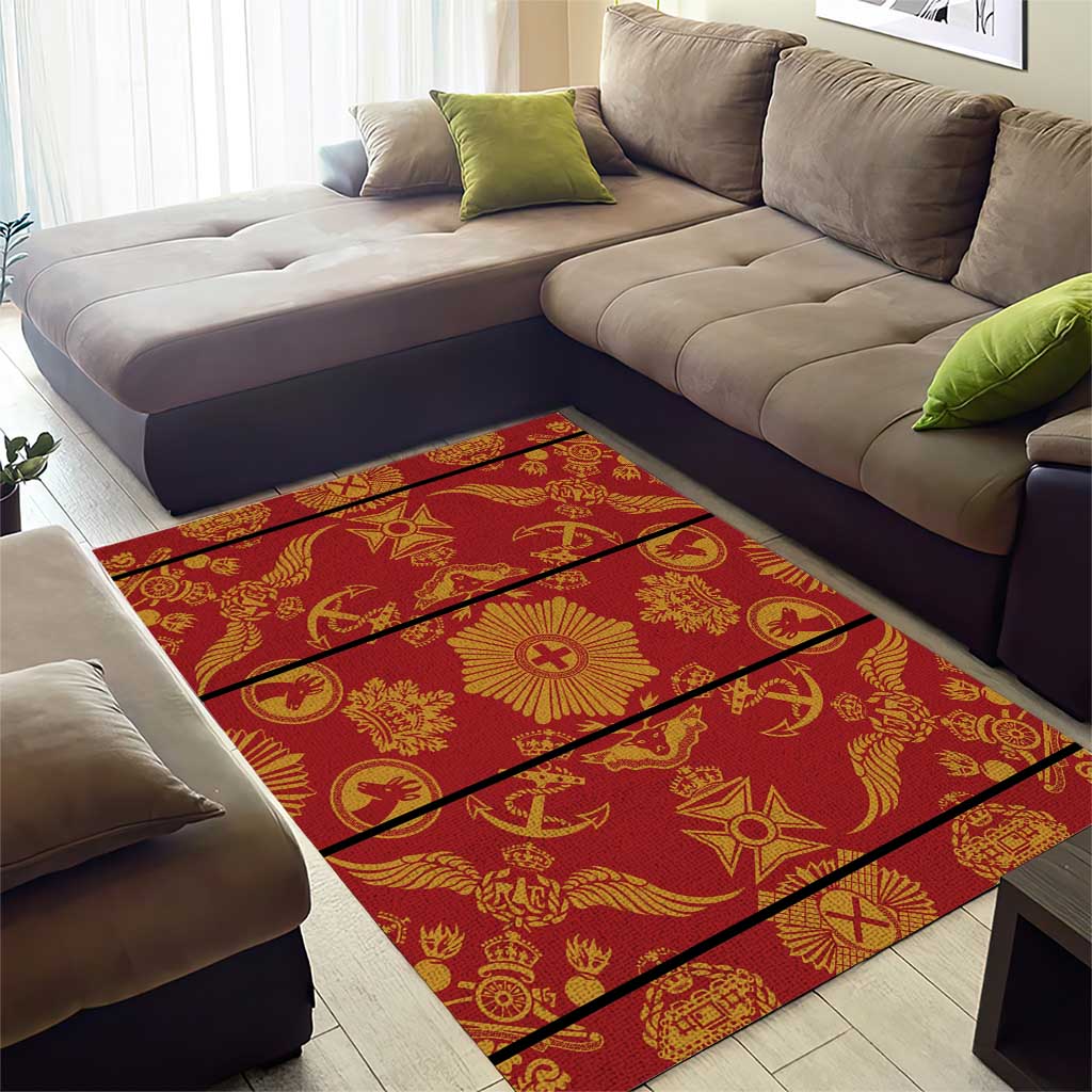 Basotho Blanket Area Rug Lesotho Seanamarena Kharetsa Royal Red - African Pride