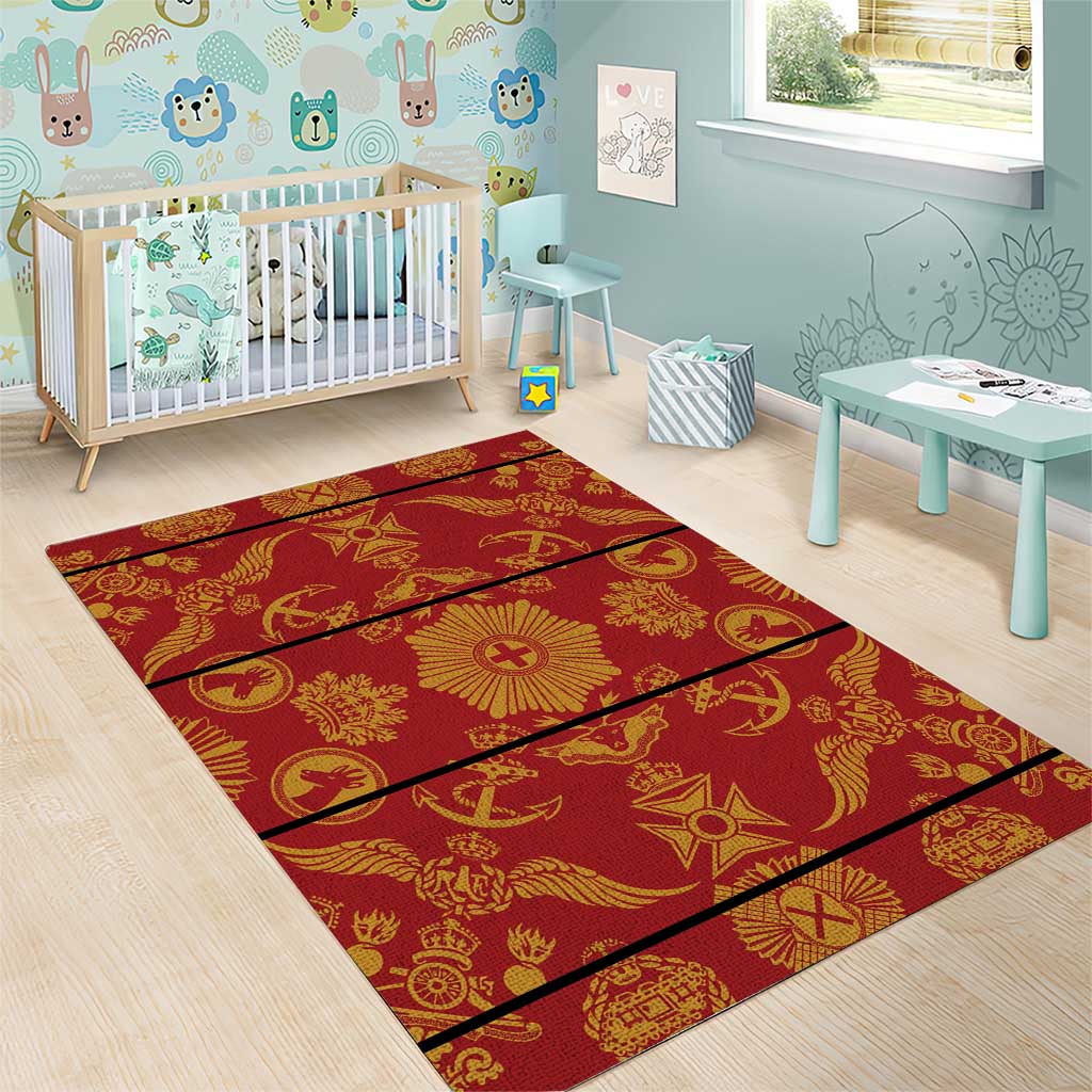 Basotho Blanket Area Rug Lesotho Seanamarena Kharetsa Royal Red - African Pride