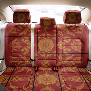 Basotho Blanket Back Car Seat Cover Lesotho Seanamarena Kharetsa Royal Red - African Pride