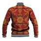 Basotho Blanket Baseball Jacket Lesotho Seanamarena Kharetsa Royal Red - African Pride