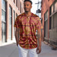 Basotho Blanket Baseball Jersey Lesotho Seanamarena Kharetsa Royal Red - African Pride