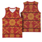 Basotho Blanket Basketball Jersey Lesotho Seanamarena Kharetsa Royal Red - African Pride