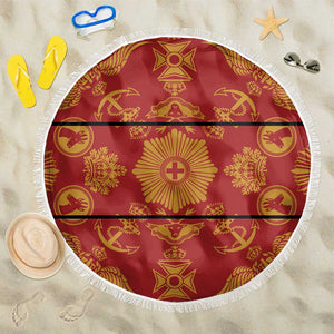 Basotho Blanket Beach Blanket Lesotho Seanamarena Kharetsa Royal Red - African Pride