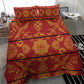 Basotho Blanket Bedding Set Lesotho Seanamarena Kharetsa Royal Red - African Pride
