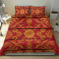 Basotho Blanket Bedding Set Lesotho Seanamarena Kharetsa Royal Red - African Pride