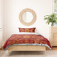 Basotho Blanket Bedding Set Lesotho Seanamarena Kharetsa Royal Red - African Pride