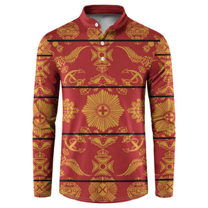 Lesotho Seanamarena Kharetsa Royal Red Button Sweatshirt Basotho Traditional Blanket Style