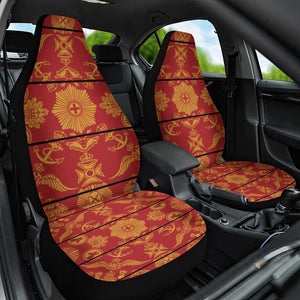 Basotho Blanket Car Seat Cover Lesotho Seanamarena Kharetsa Royal Red - African Pride
