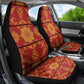 Basotho Blanket Car Seat Cover Lesotho Seanamarena Kharetsa Royal Red - African Pride