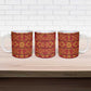 Lesotho Seanamarena Kharetsa Royal Red Ceramic Mug Basotho Traditional Blanket Style