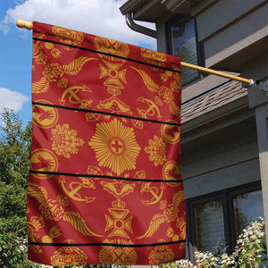 Basotho Blanket Garden Flag Lesotho Seanamarena Kharetsa Royal Red - African Pride