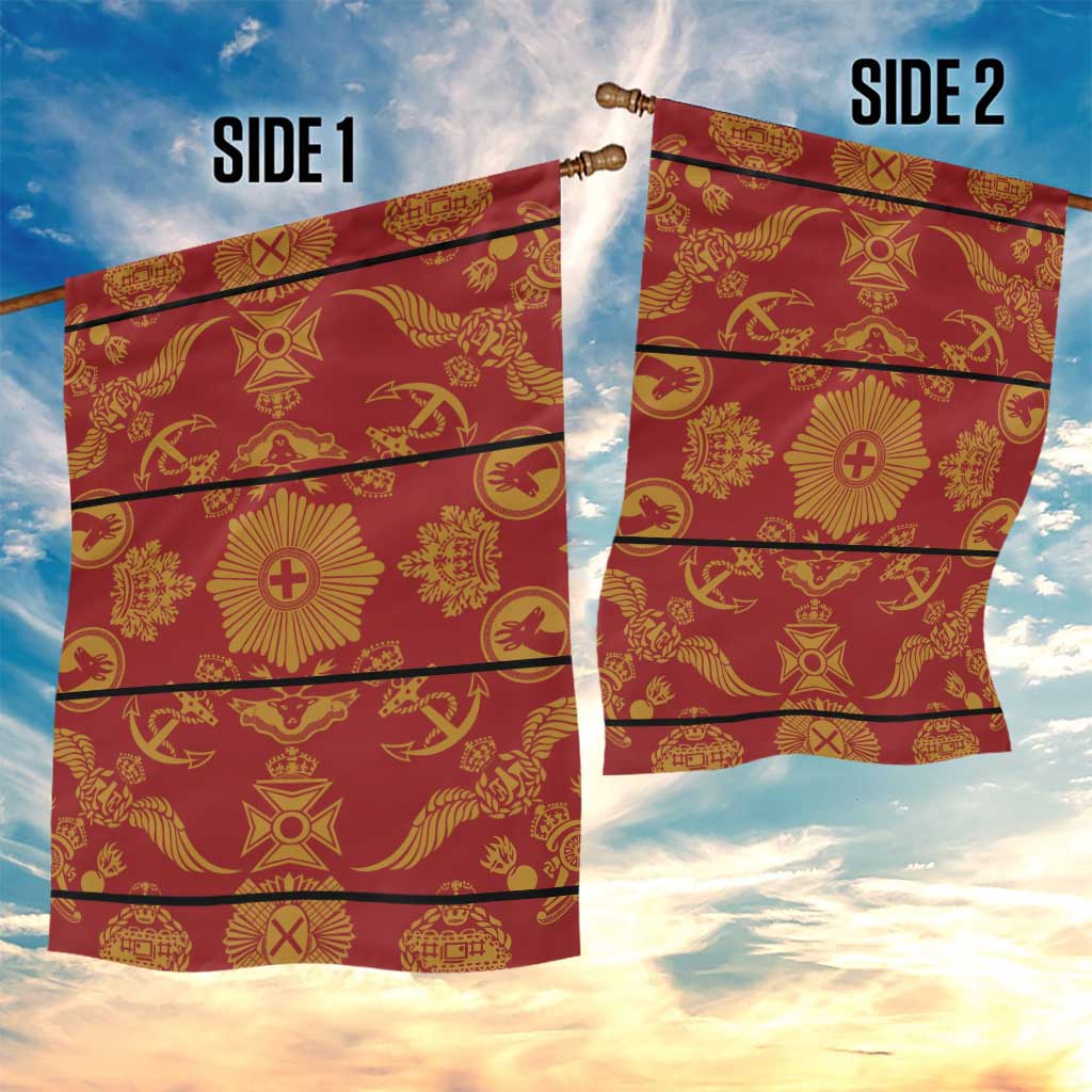 Basotho Blanket Garden Flag Lesotho Seanamarena Kharetsa Royal Red - African Pride