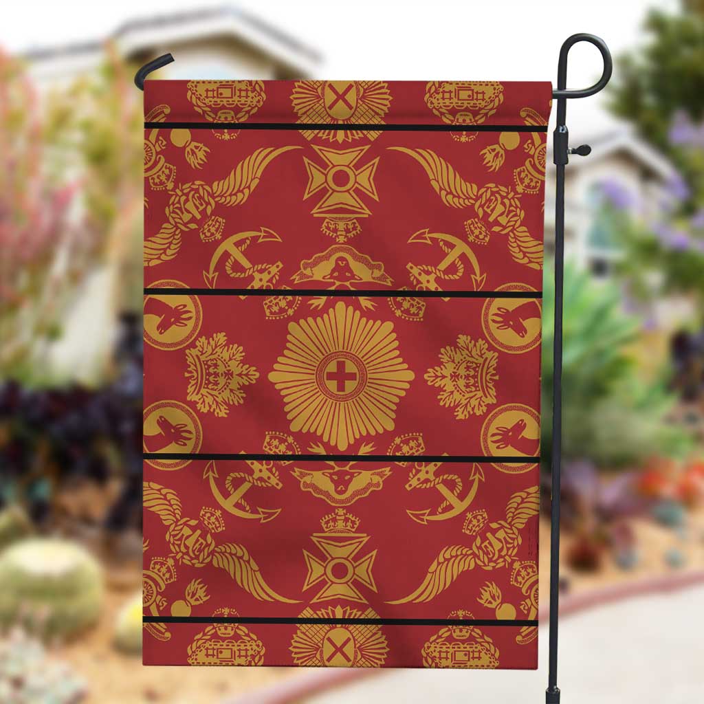 Basotho Blanket Garden Flag Lesotho Seanamarena Kharetsa Royal Red - African Pride