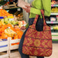 Basotho Blanket Grocery Bag Lesotho Seanamarena Kharetsa Royal Red - African Pride