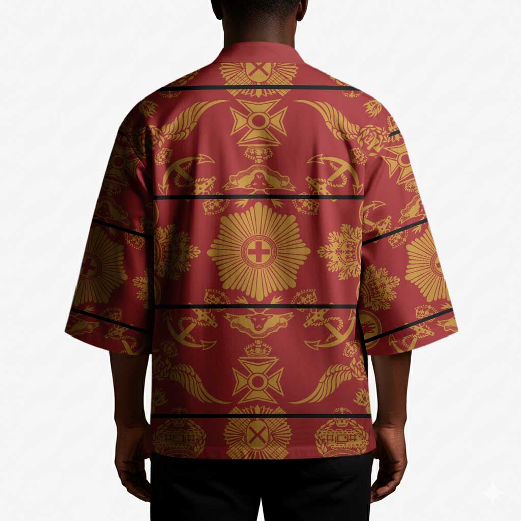 Lesotho Seanamarena Kharetsa Royal Red Kimono Basotho Traditional Blanket Style