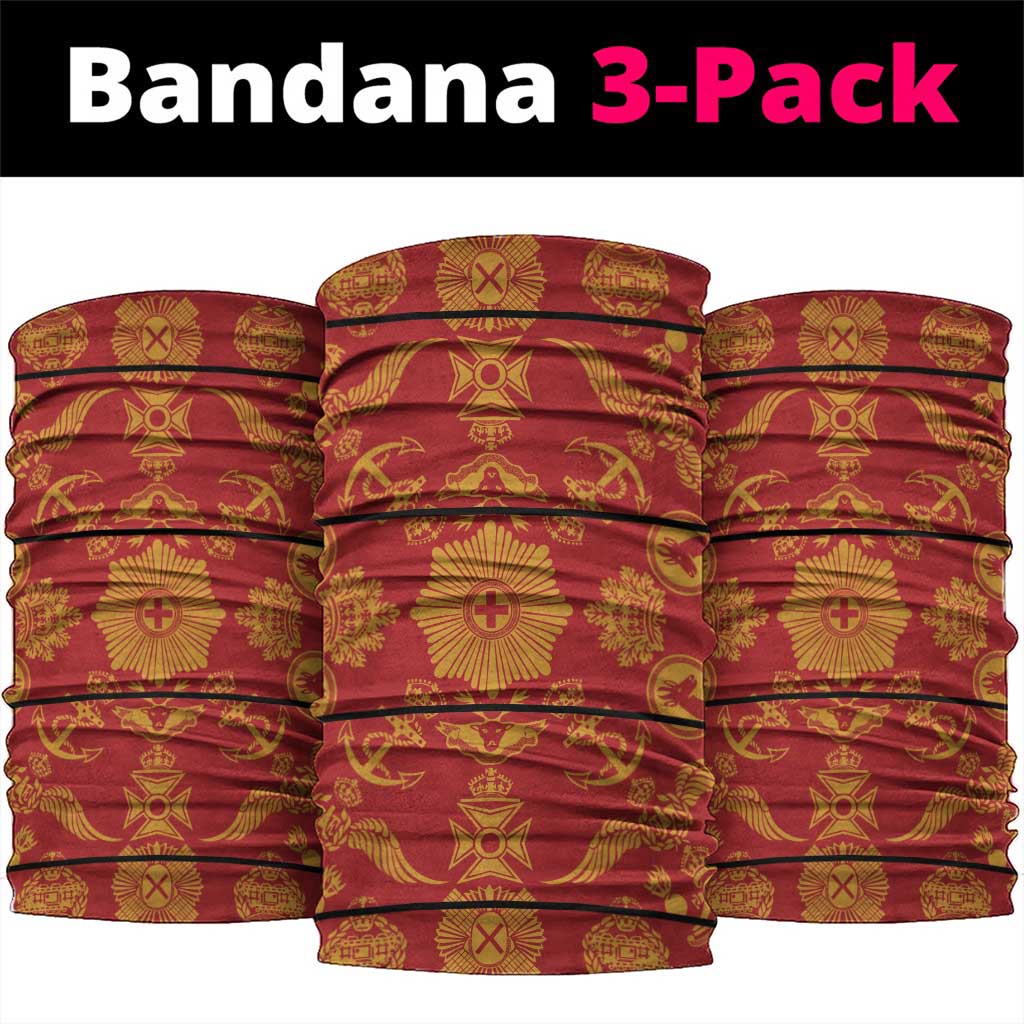 Basotho Blanket Neck Gaiter Lesotho Seanamarena Kharetsa Royal Red - African Pride
