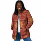 Lesotho Seanamarena Kharetsa Royal Red Padded Jacket Basotho Traditional Blanket Style
