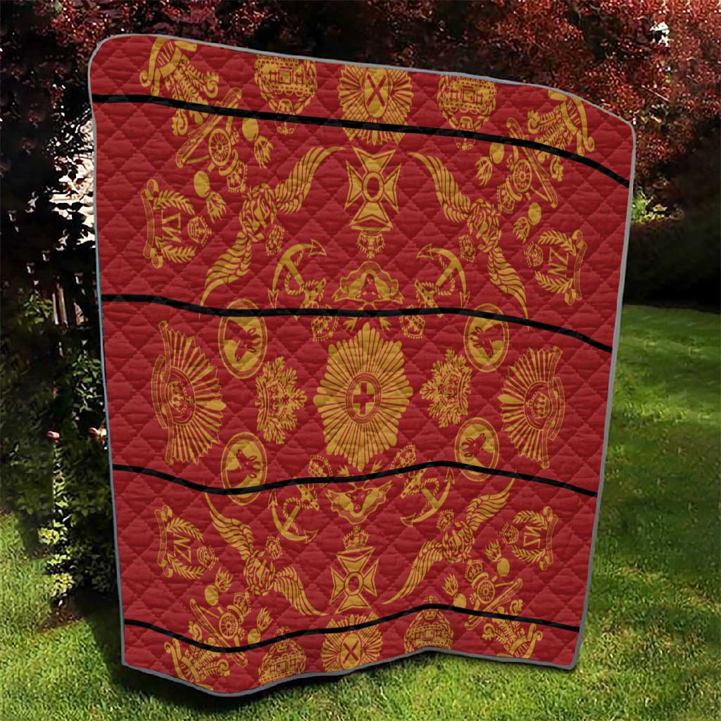 Basotho Blanket Quilt Lesotho Seanamarena Kharetsa Royal Red - African Pride