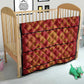Basotho Blanket Quilt Lesotho Seanamarena Kharetsa Royal Red - African Pride
