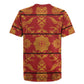 Basotho Blanket Rugby Jersey Lesotho Seanamarena Kharetsa Royal Red - African Pride
