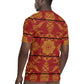 Basotho Blanket Rugby Jersey Lesotho Seanamarena Kharetsa Royal Red - African Pride