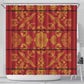 Basotho Blanket Shower Curtain Lesotho Seanamarena Kharetsa Royal Red - African Pride