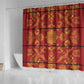 Basotho Blanket Shower Curtain Lesotho Seanamarena Kharetsa Royal Red - African Pride