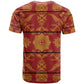 Basotho Blanket T shirt Lesotho Seanamarena Kharetsa Royal Red - African Pride