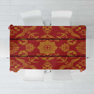 Basotho Blanket Tablecloth Lesotho Seanamarena Kharetsa Royal Red - African Pride
