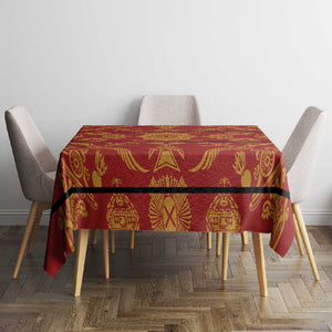 Basotho Blanket Tablecloth Lesotho Seanamarena Kharetsa Royal Red - African Pride