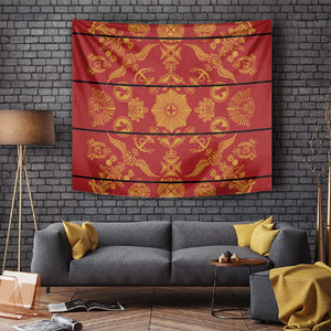 Basotho Blanket Tapestry Lesotho Seanamarena Kharetsa Royal Red - African Pride