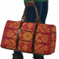 Lesotho Seanamarena Kharetsa Royal Red Travel Bag Basotho Traditional Blanket Style