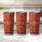 Basotho Blanket Tumbler Cup Lesotho Seanamarena Kharetsa Royal Red - African Pride