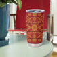 Basotho Blanket Tumbler Cup Lesotho Seanamarena Kharetsa Royal Red - African Pride