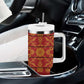 Basotho Blanket Tumbler With Handle Lesotho Seanamarena Kharetsa Royal Red - African Pride