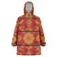 Basotho Blanket Wearable Blanket Hoodie Lesotho Seanamarena Kharetsa Royal Red - African Pride