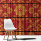 Basotho Blanket Window Curtain Lesotho Seanamarena Kharetsa Royal Red - African Pride