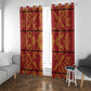 Basotho Blanket Window Curtain Lesotho Seanamarena Kharetsa Royal Red - African Pride