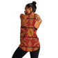 Basotho Blanket Women Racerback Tank Lesotho Seanamarena Kharetsa Royal Red - African Pride