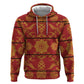 Basotho Blanket Zip Hoodie Lesotho Seanamarena Kharetsa Royal Red - African Pride