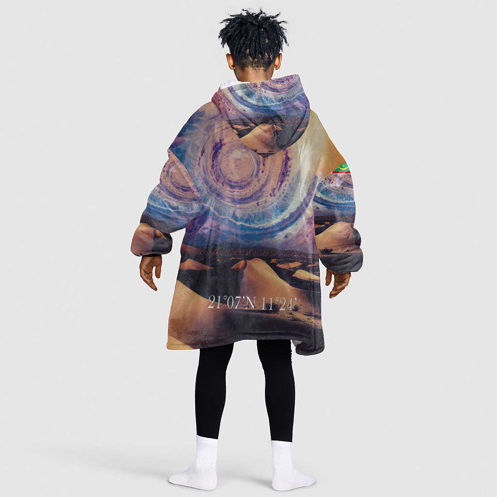 Mauritania Eyes of the SaharaKid Wearable Blanket Hoodie - African Pride