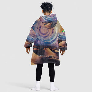 Mauritania Eyes of the SaharaKid Wearable Blanket Hoodie - African Pride