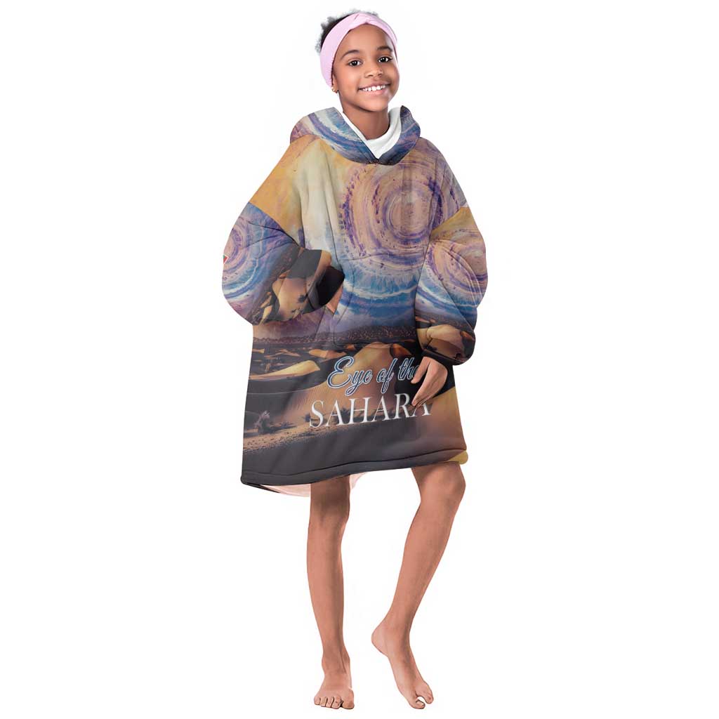 Mauritania Eyes of the SaharaKid Wearable Blanket Hoodie - African Pride