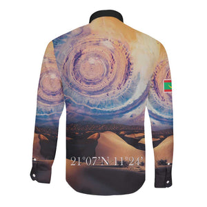 Mauritania Eyes of the SaharaLong Sleeve Button Shirt - African Pride