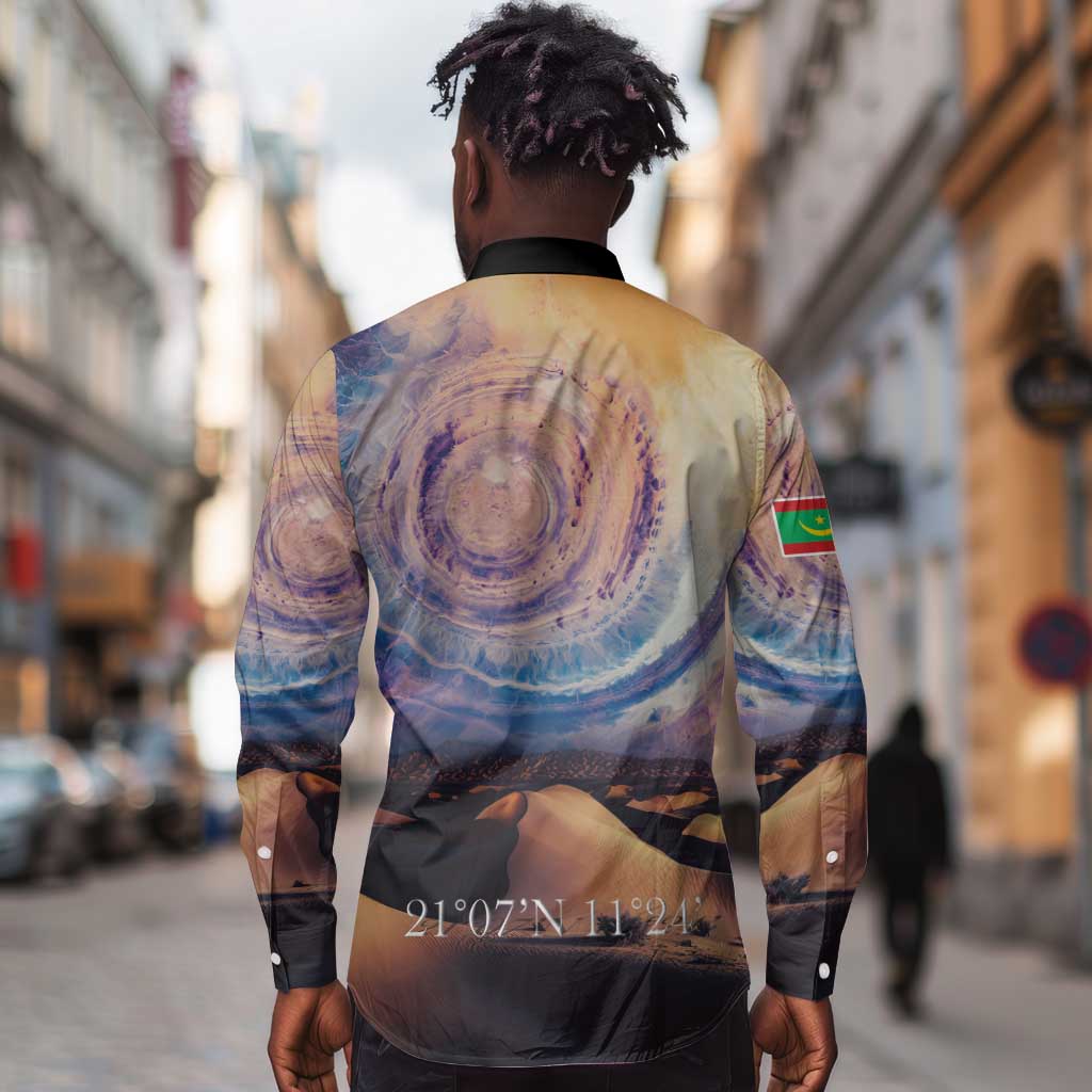 Mauritania Eyes of the SaharaLong Sleeve Button Shirt - African Pride