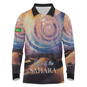 Mauritania Eyes of the SaharaLong Sleeve Polo Shirt - African Pride