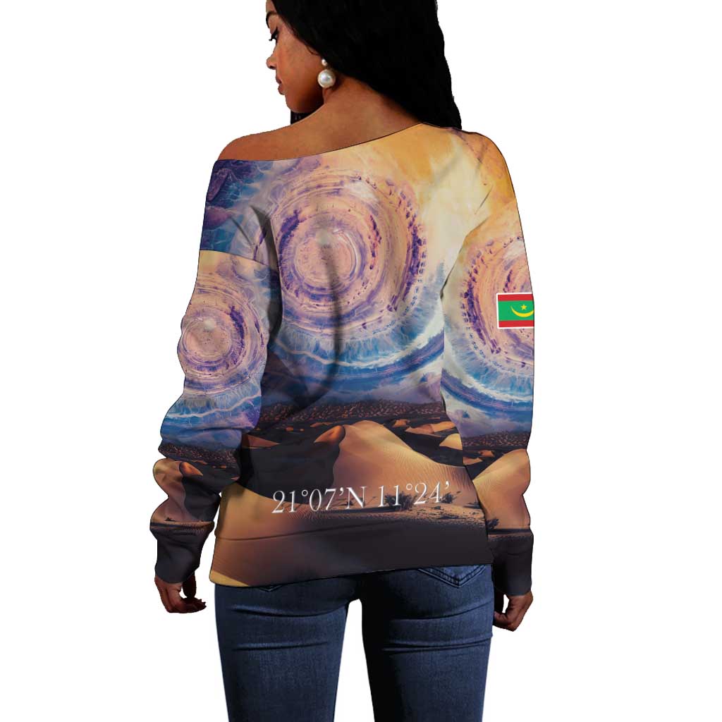 Mauritania Eyes of the SaharaOff Shoulder Sweater - African Pride