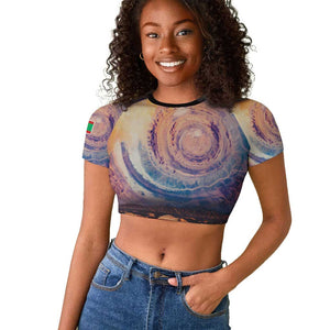 Mauritania Eyes of the SaharaRaglan Cropped T shirt - African Pride