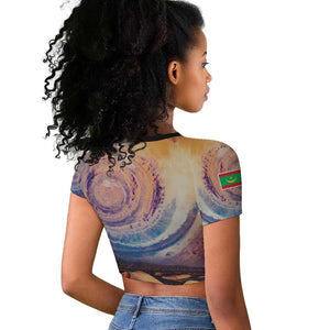 Mauritania Eyes of the SaharaRaglan Cropped T shirt - African Pride